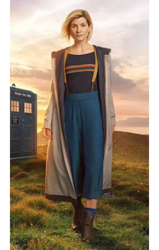 13th Doctor Who (Jodie Whittaker) Hooded Coat - TheLeatherCity