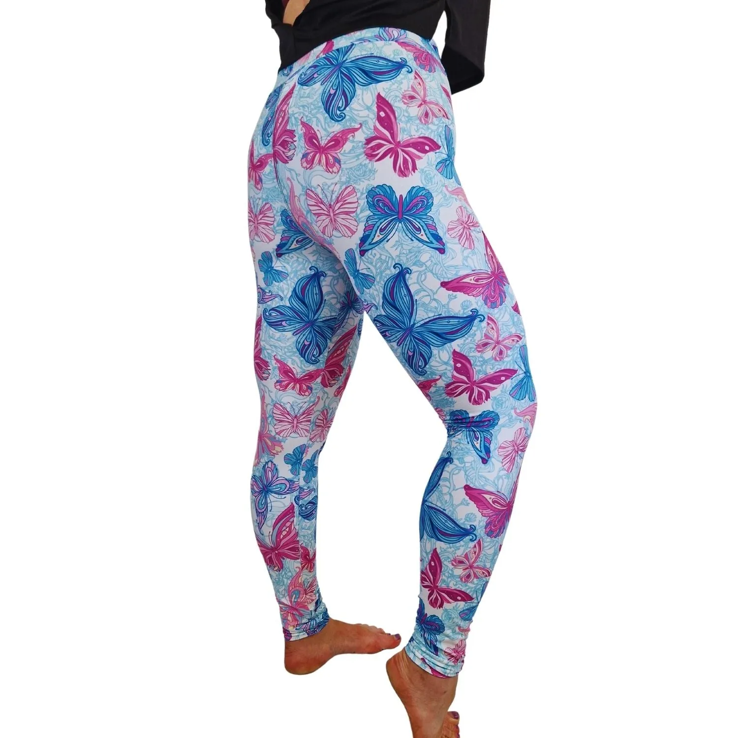 24/7 Leggings – Pastel Butterflies