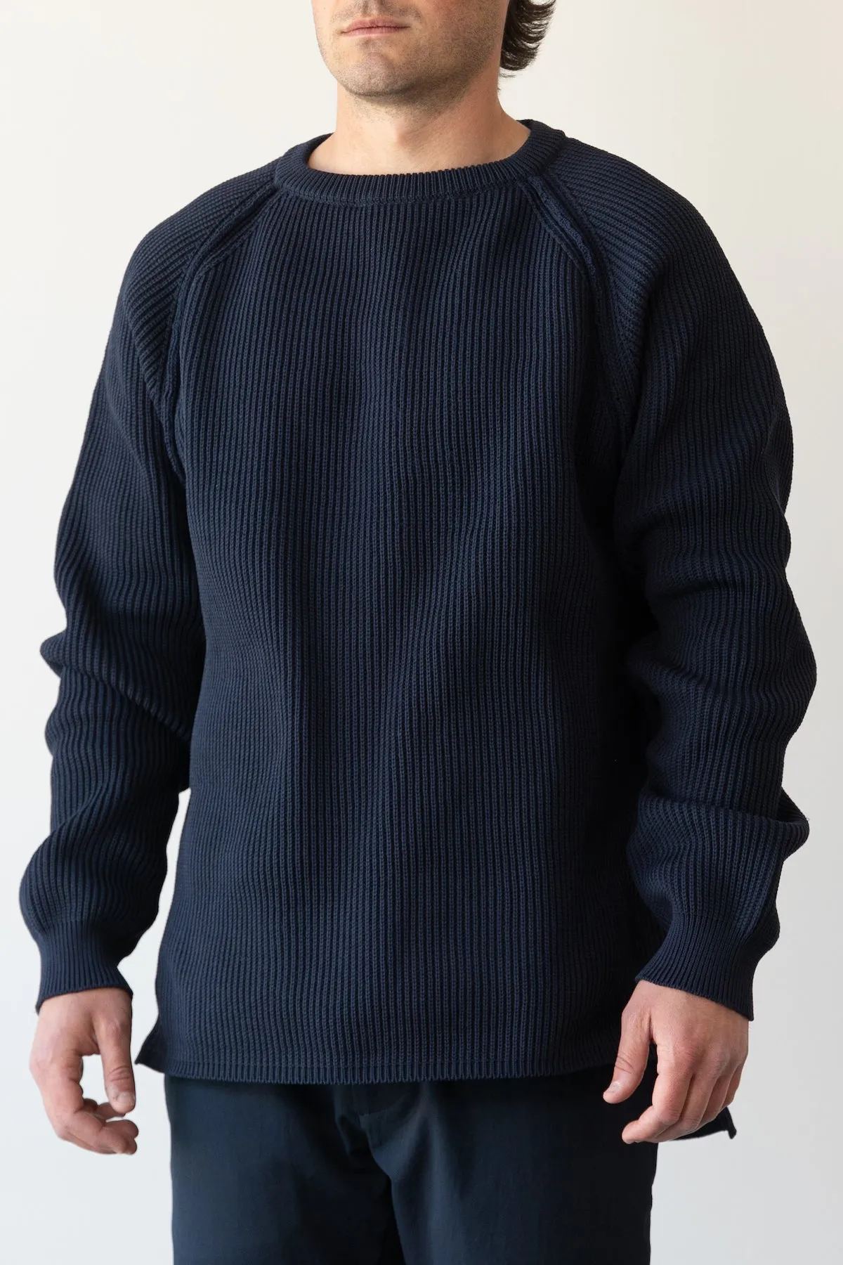 5G Crew Neck Sweater - Navy