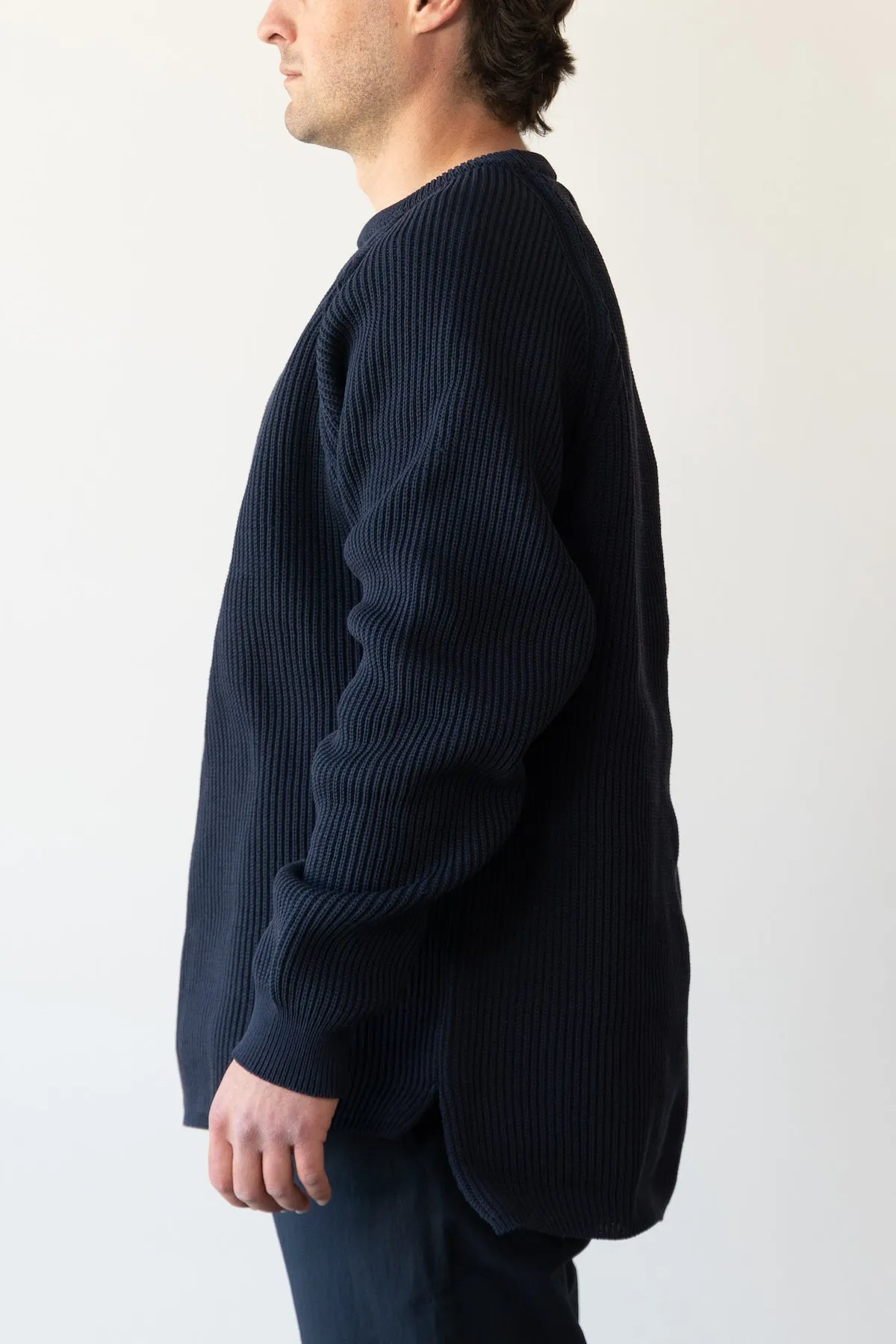 5G Crew Neck Sweater - Navy