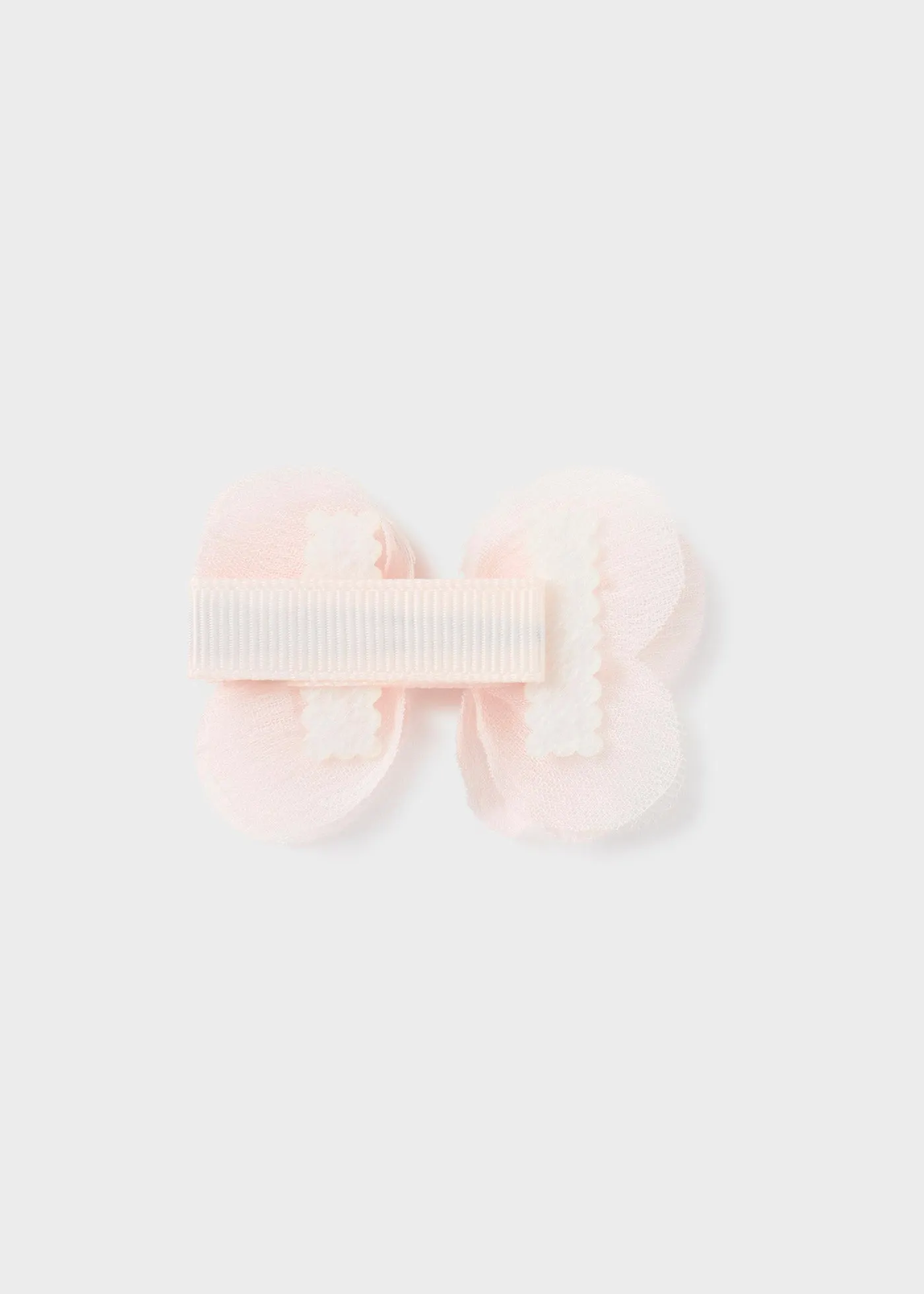 9727 - Headband & clip set for newborn girl - Nude