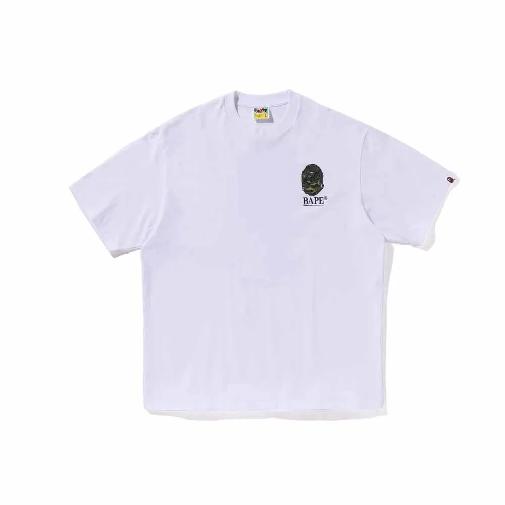 A BATHING APE  |Crew Neck Pullovers Unisex Street Style Plain Short Sleeves