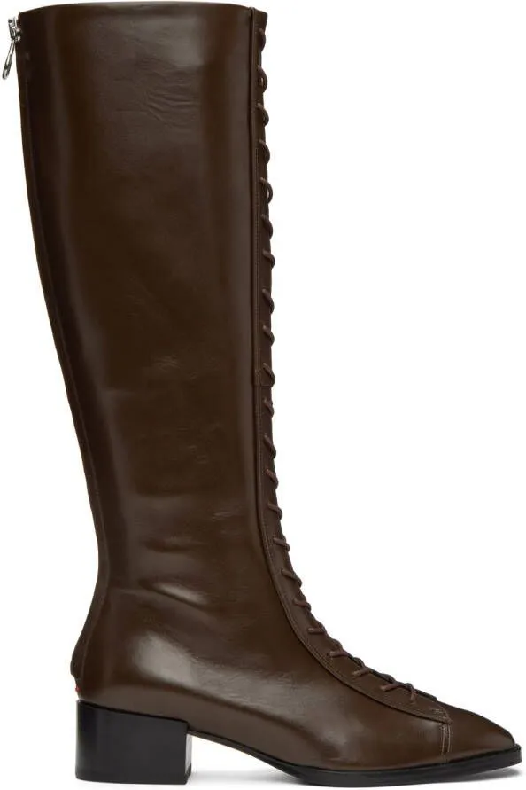 Aeyde Brown Pattie Boots