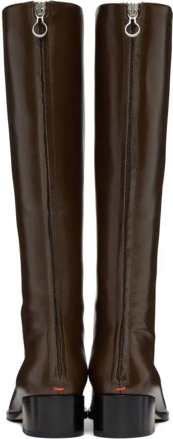 Aeyde Brown Pattie Boots