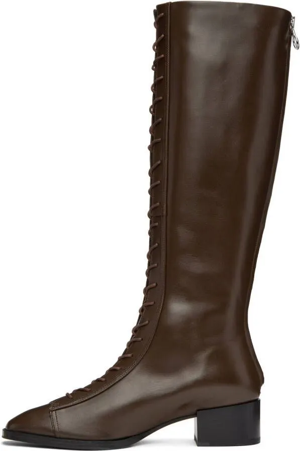 Aeyde Brown Pattie Boots