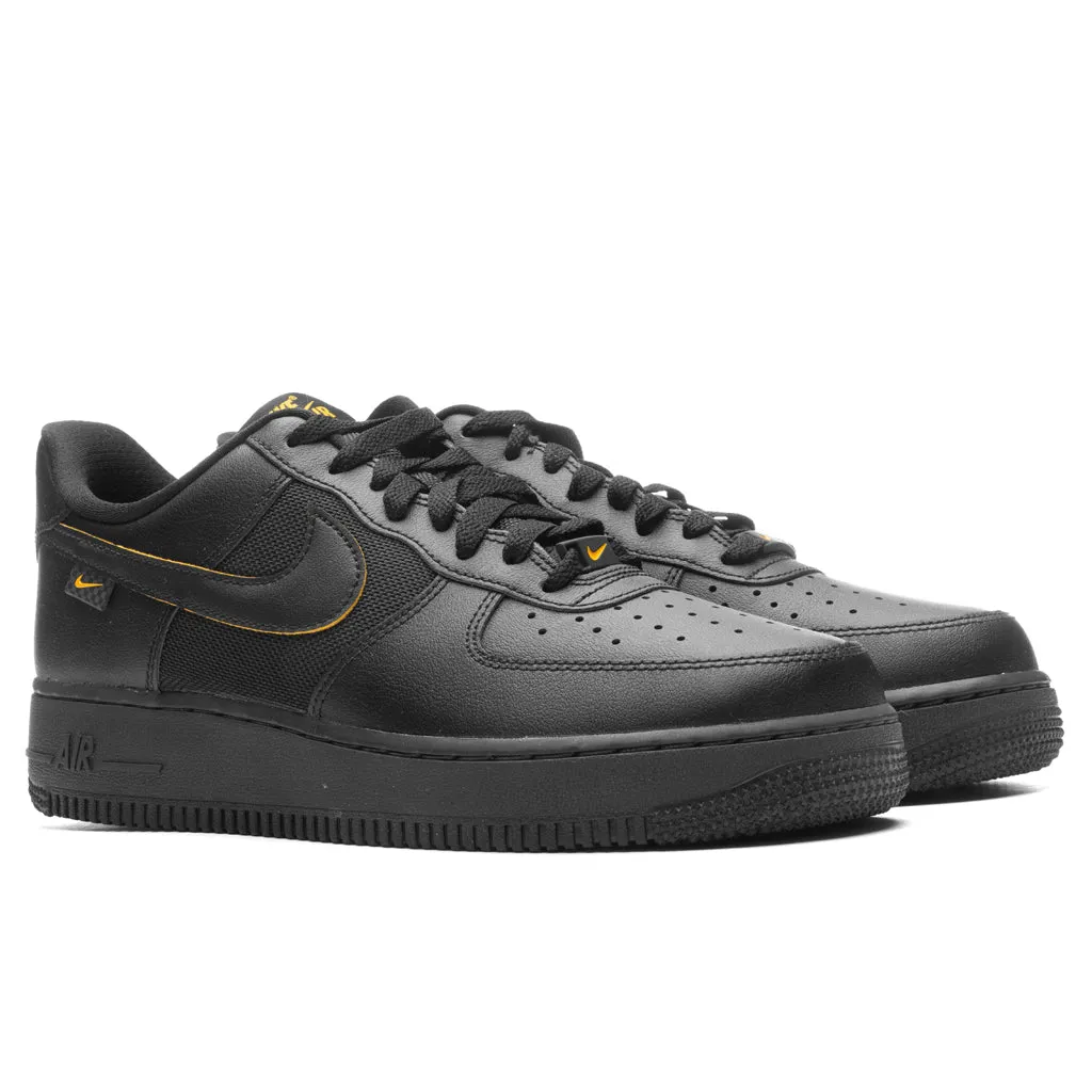 Air Force 1 '07 - Black/University Gold/Dark Smoke Grey