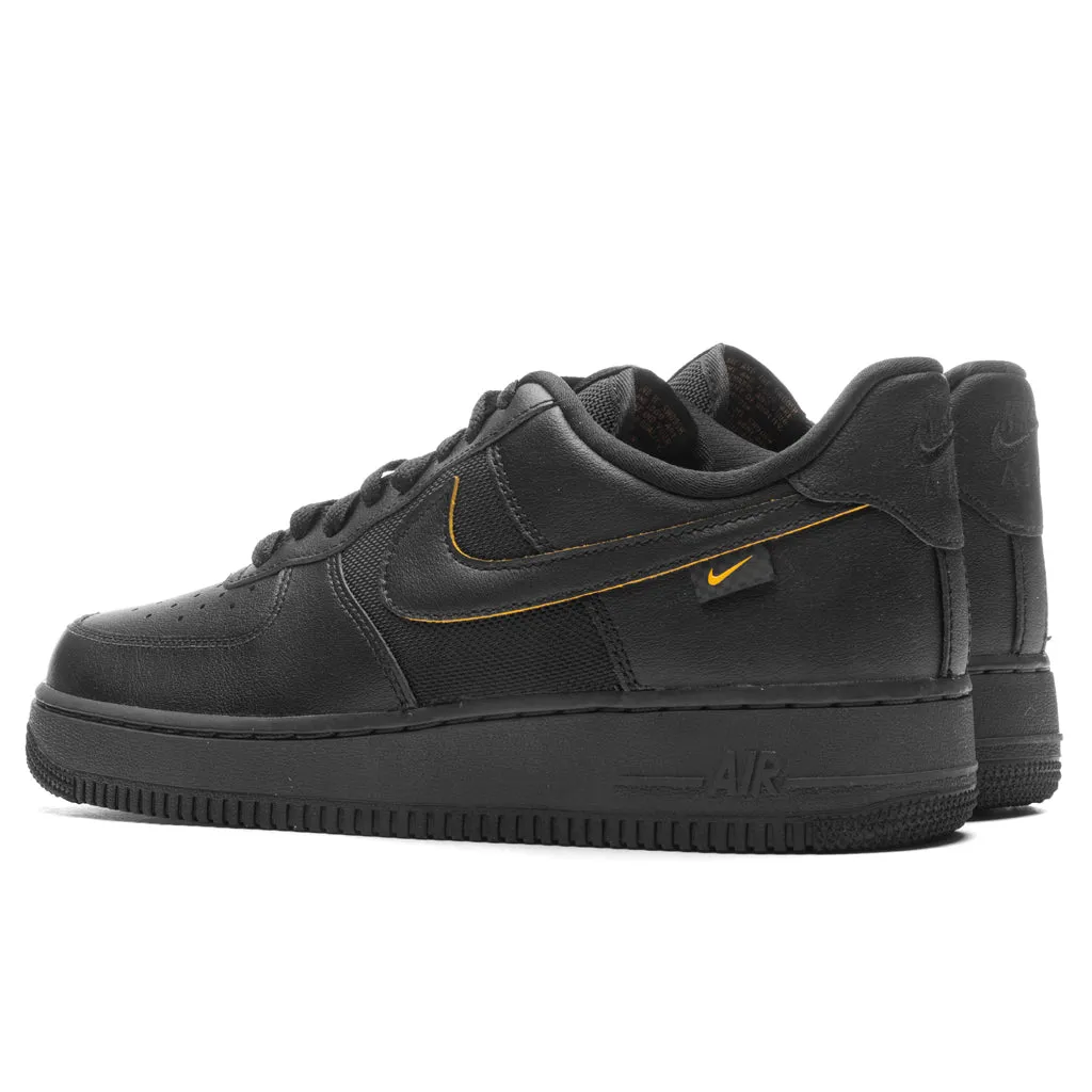 Air Force 1 '07 - Black/University Gold/Dark Smoke Grey