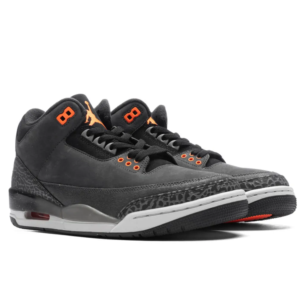 Air Jordan 3 Retro 'Fear' - Night Stadium/Total Orange/Black