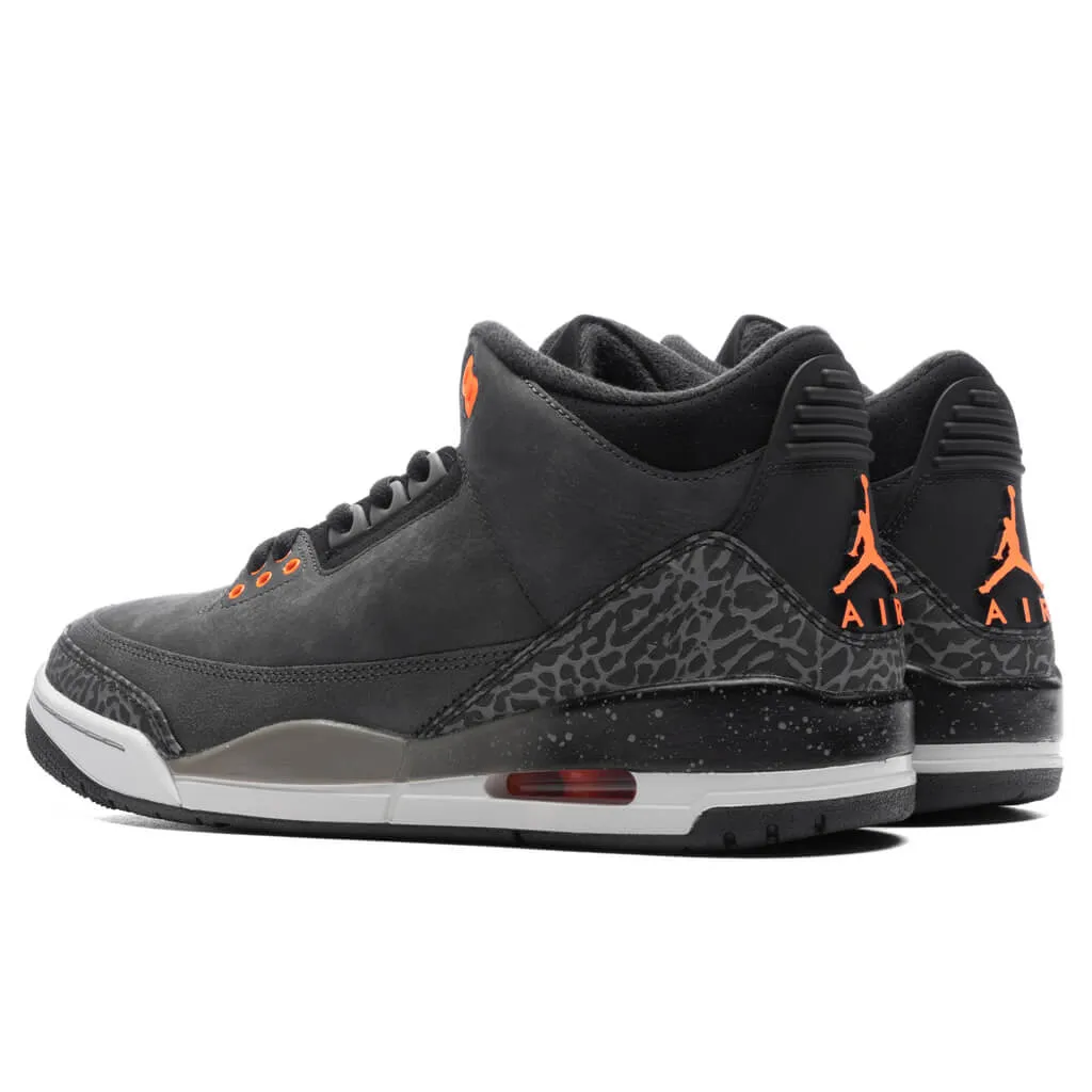 Air Jordan 3 Retro 'Fear' - Night Stadium/Total Orange/Black