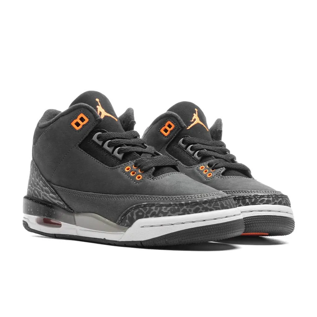 Air Jordan 3 Retro (GS) 'Fear' - Night Stadium/Total Orange/Black