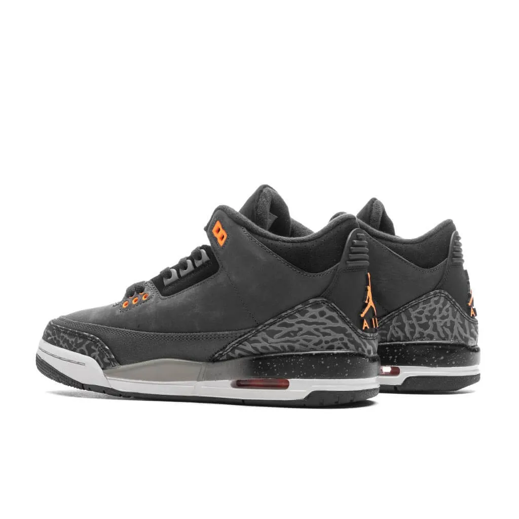 Air Jordan 3 Retro (GS) 'Fear' - Night Stadium/Total Orange/Black