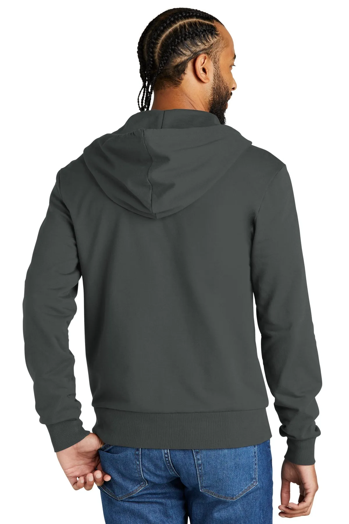 Allmade Unisex Organic French Terry Full-Zip Hoodie, Terrain Grey