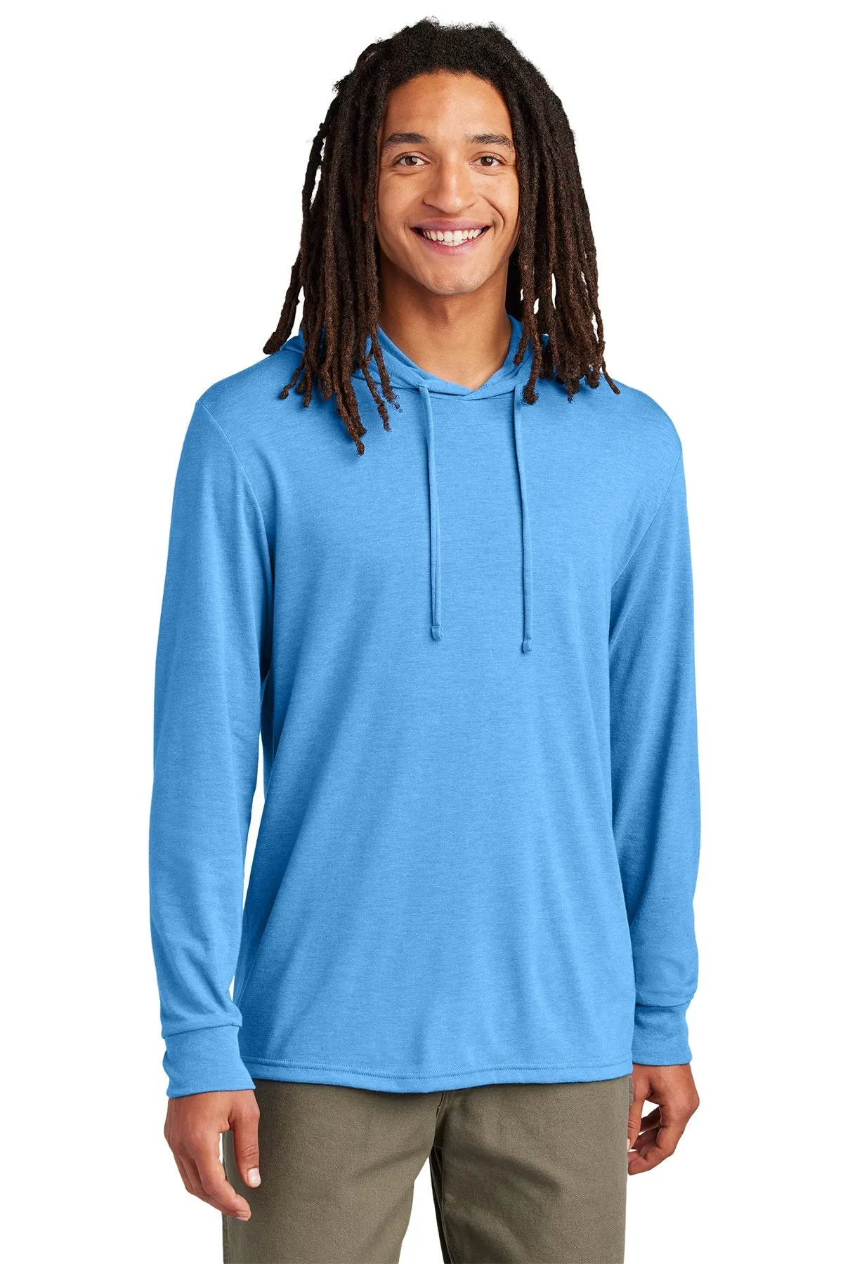 Allmade Unisex Tri-Blend Hoodie Custom Tee's, Azure Blue