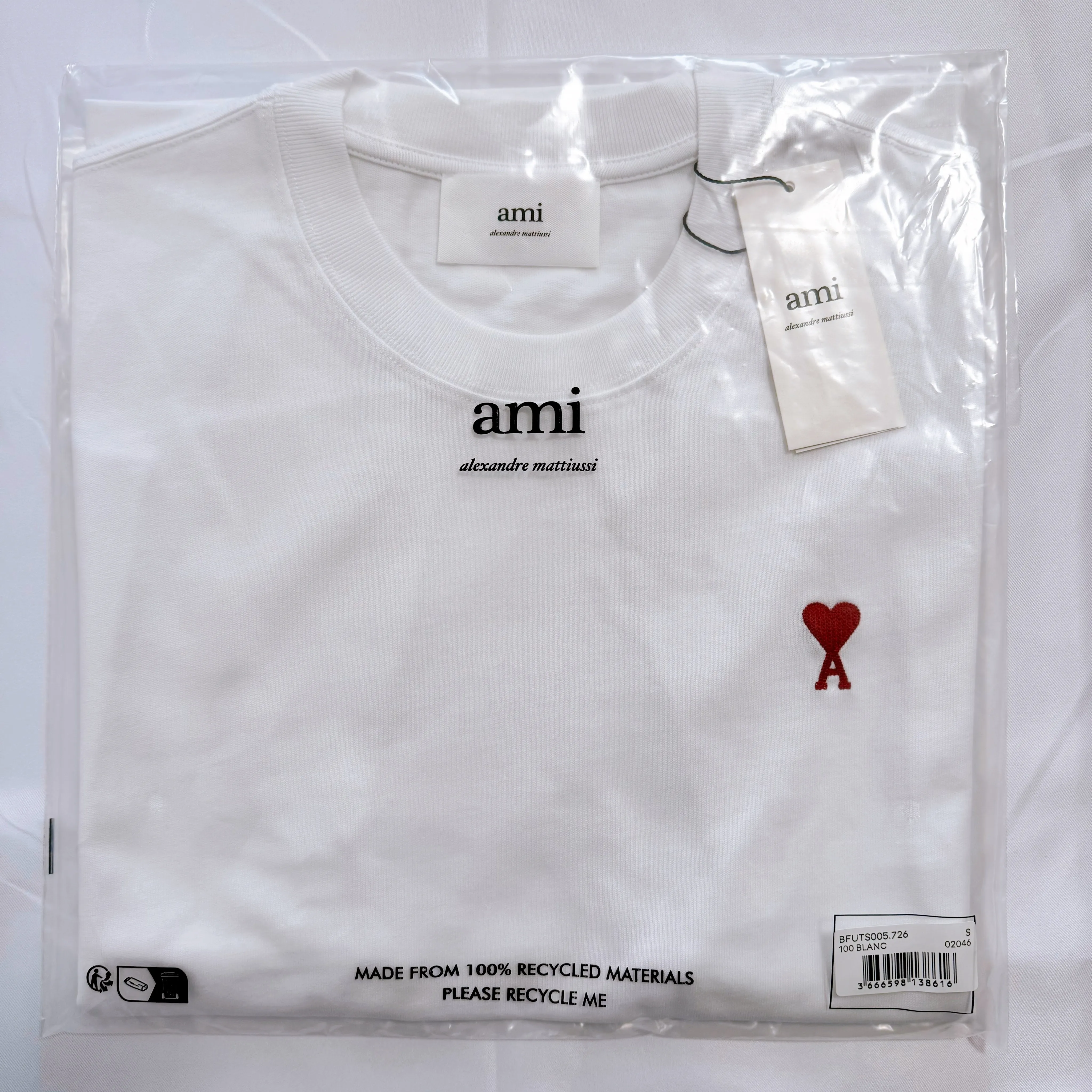 AMI PARIS  |Crew Neck Pullovers Heart Unisex Street Style Plain Cotton