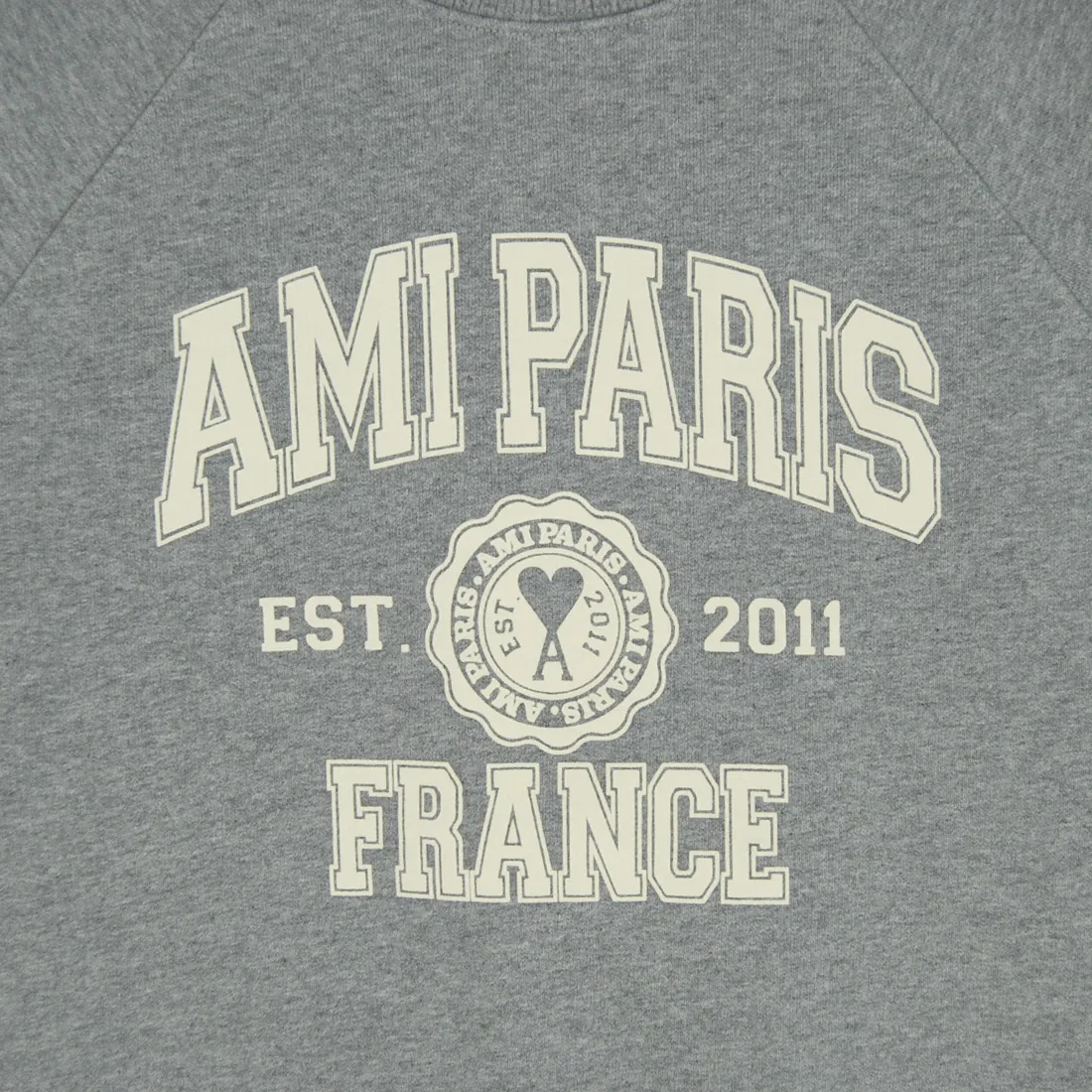 AMI PARIS  |Crew Neck Pullovers Unisex Street Style Long Sleeves