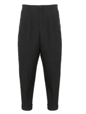 AMI Turn-Up Cuff Cropped Trousers