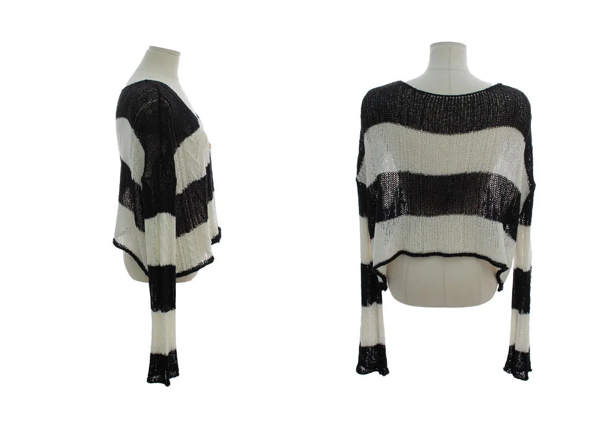 BADDIARY  |Stripes Casual Style Long Sleeves Cardigans