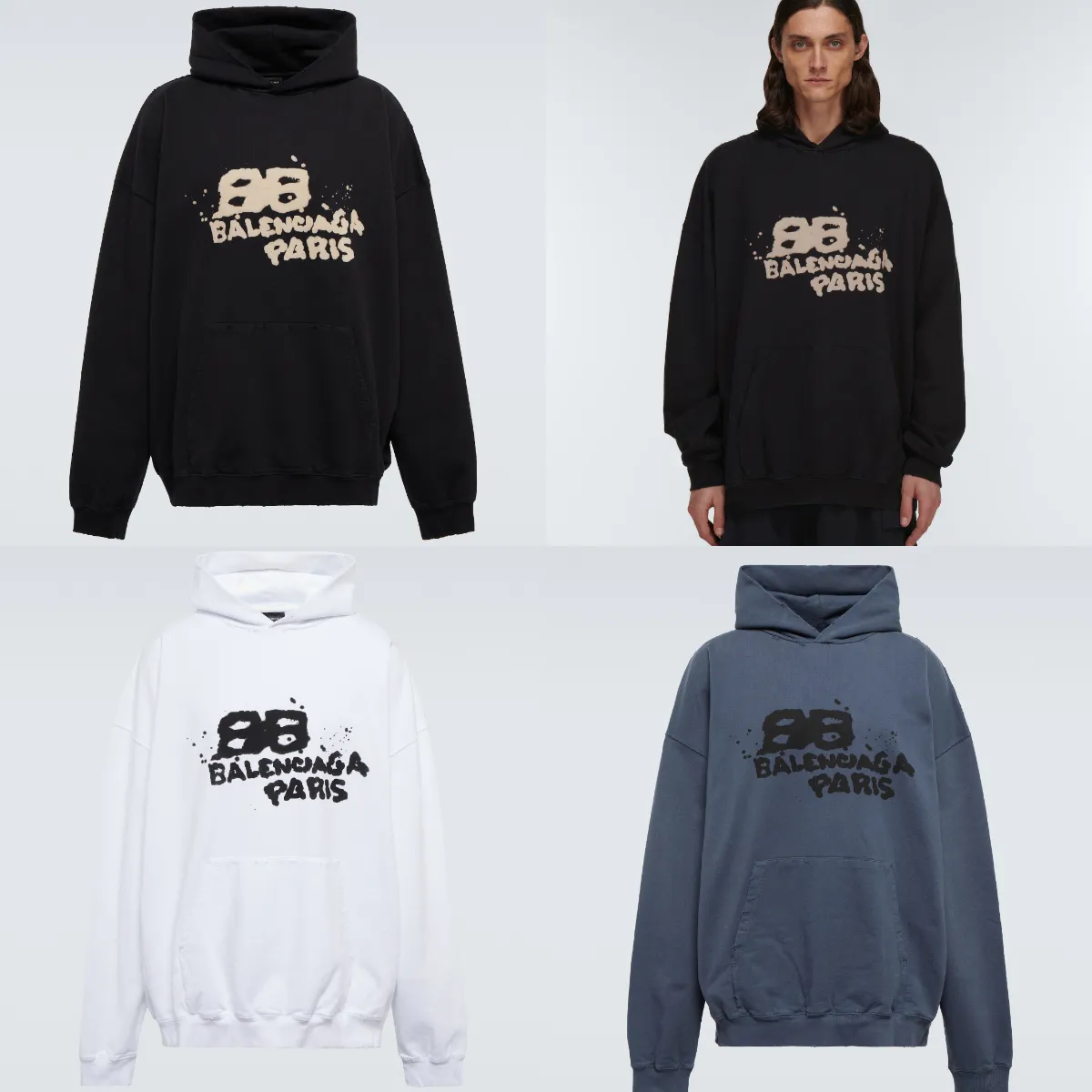 BALENCIAGA  |Pullovers Unisex Blended Fabrics Street Style Long Sleeves