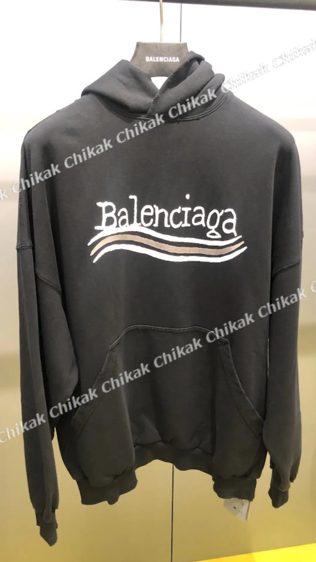 BALENCIAGA  |Pullovers Unisex Street Style Long Sleeves Plain Halloween