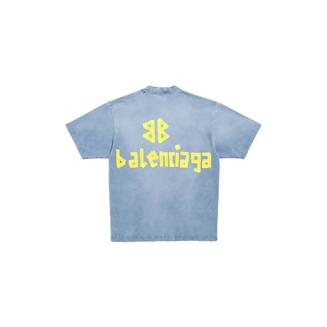 BALENCIAGA  |Tape Type T-shirt Medium Fit in Black Faded