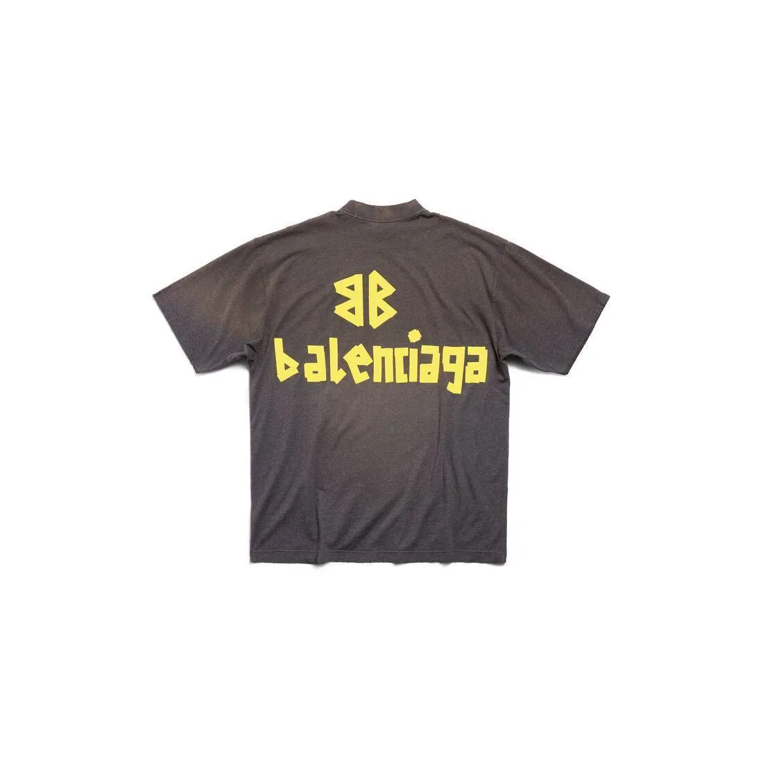 BALENCIAGA  |Tape Type T-shirt Medium Fit in Black Faded