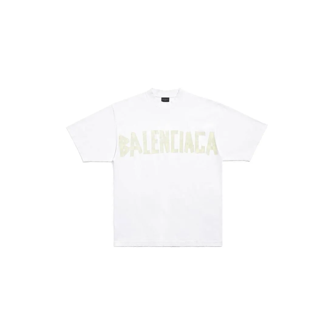 BALENCIAGA  |Tape Type T-shirt Medium Fit in Black Faded