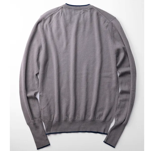 BALLANTYNE  |Crew Neck Pullovers Argile Unisex Wool Cashmere Fine Gauge