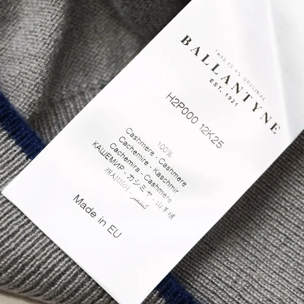 BALLANTYNE  |Crew Neck Pullovers Argile Unisex Wool Cashmere Fine Gauge