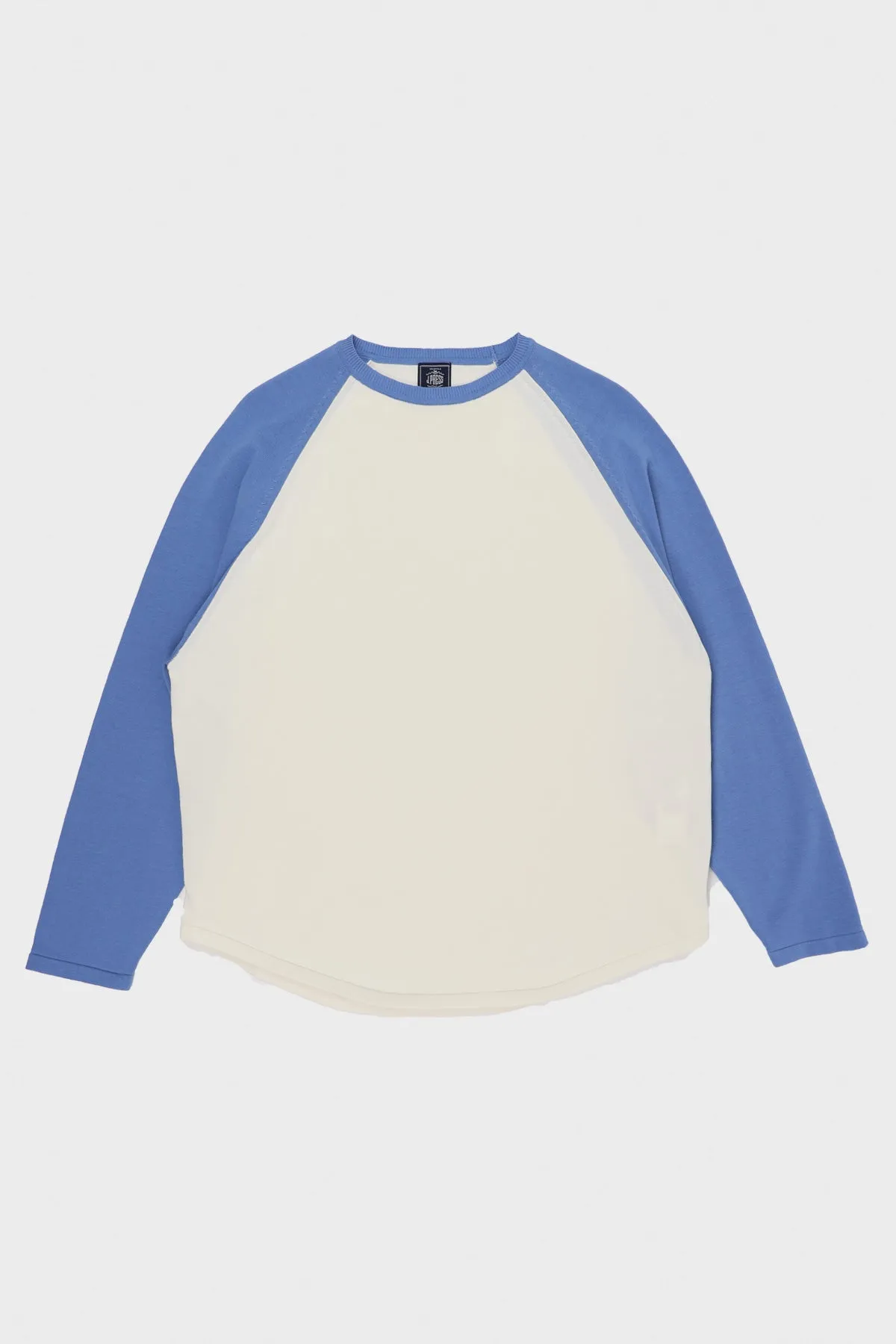 Baseball Sweater - White/Sax