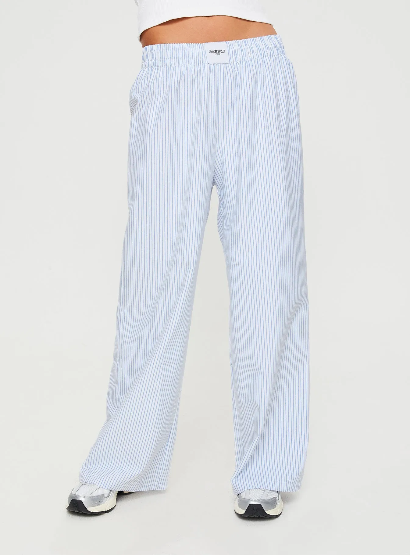 Beach House Pants Blue Stripe