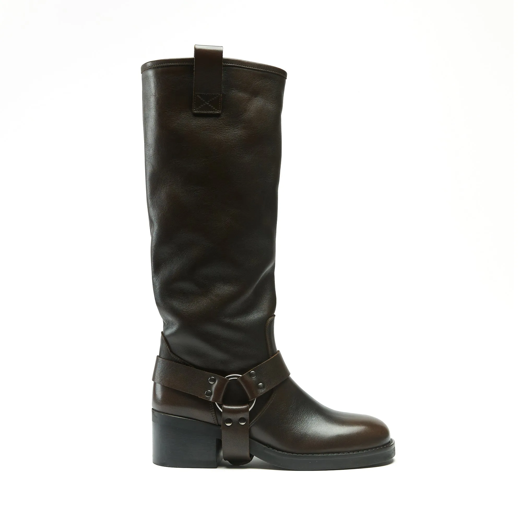 Biker boot brown