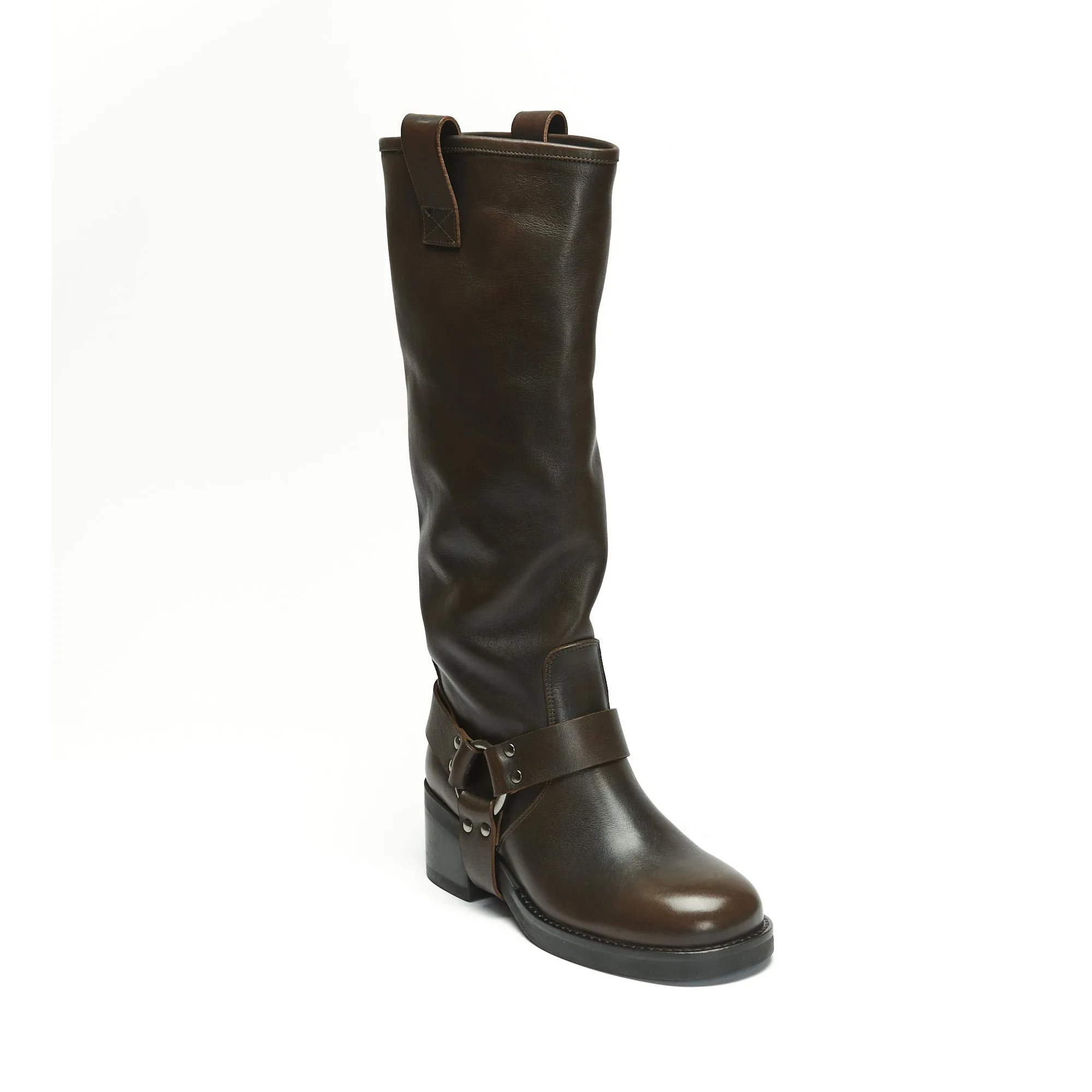 Biker boot brown