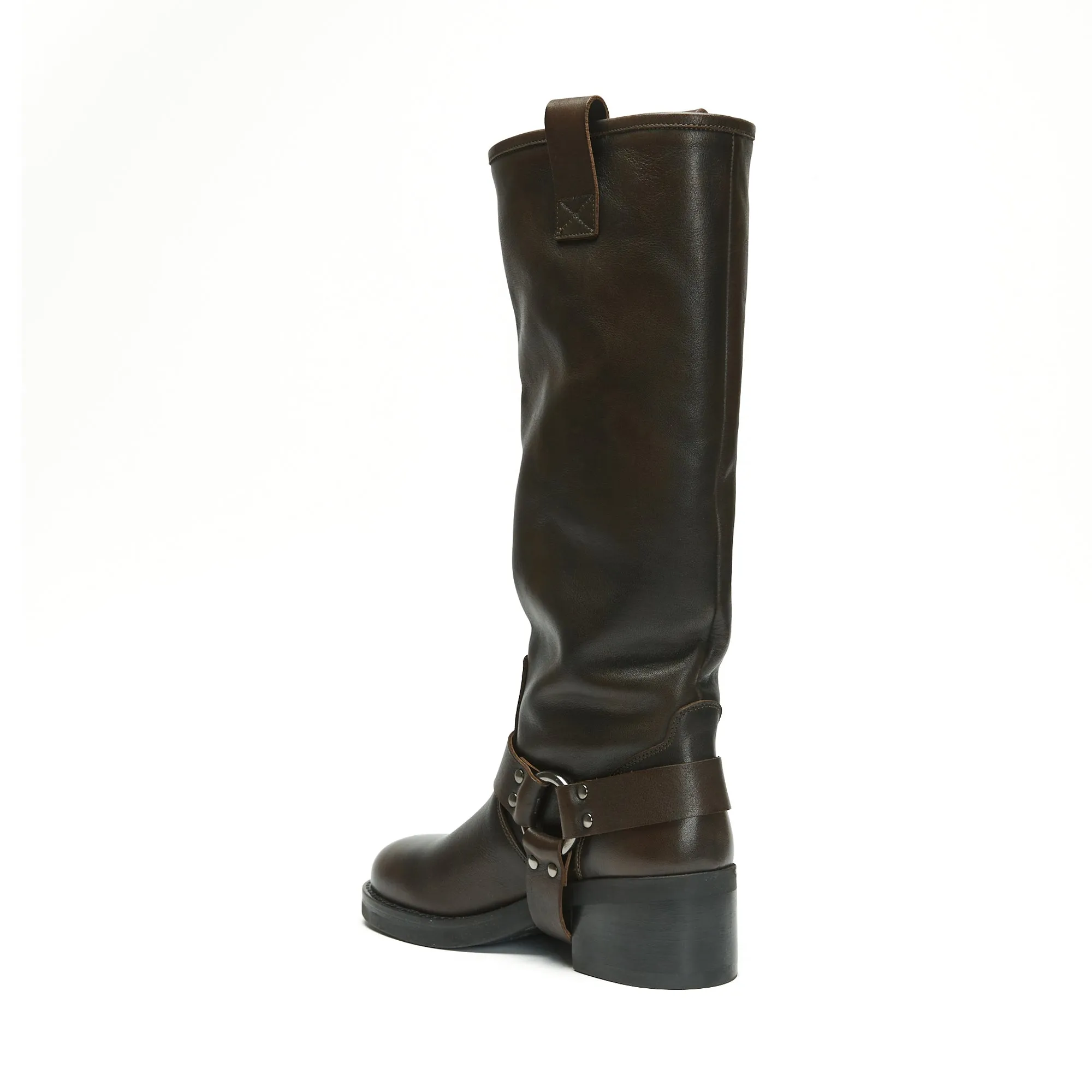 Biker boot brown