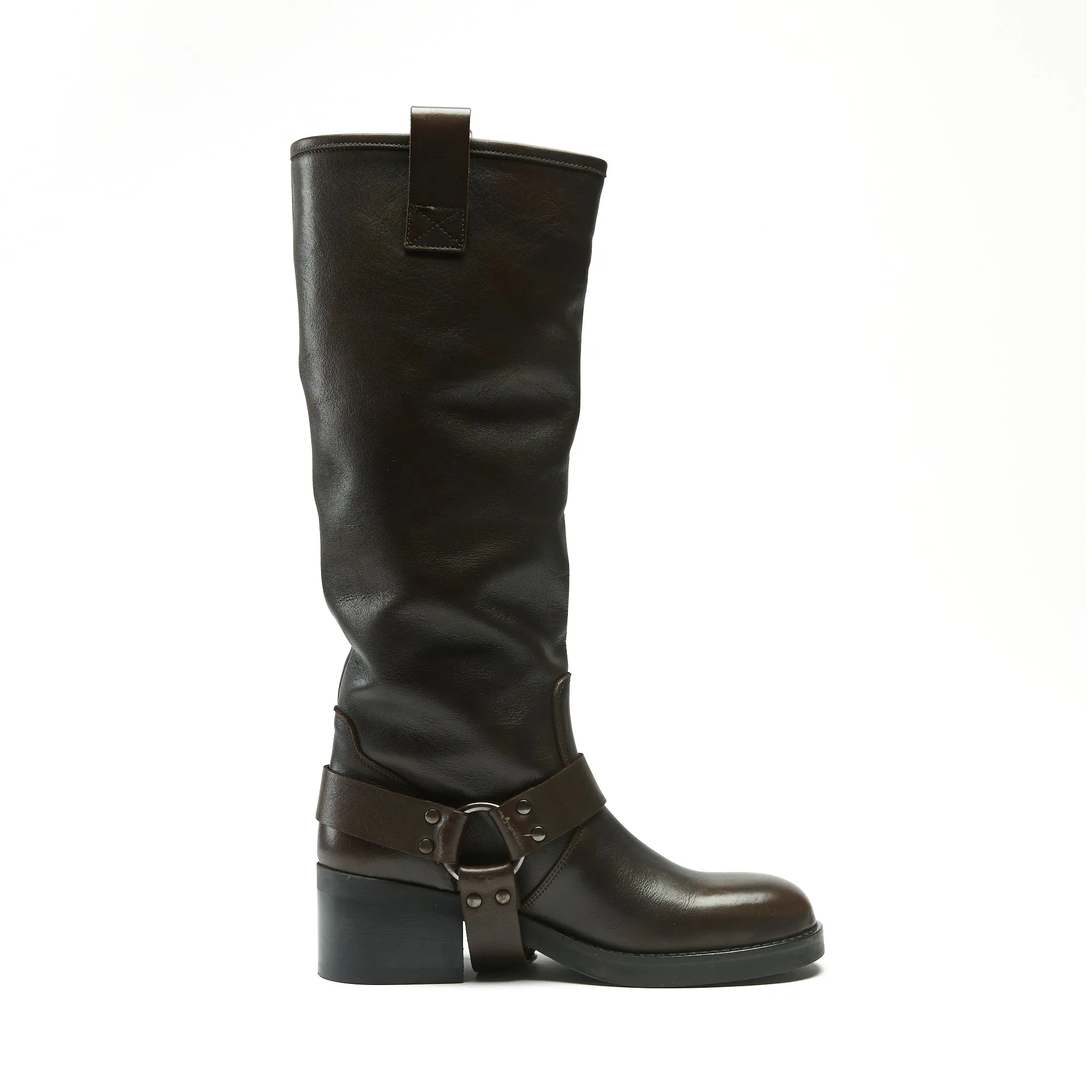 Biker boot brown