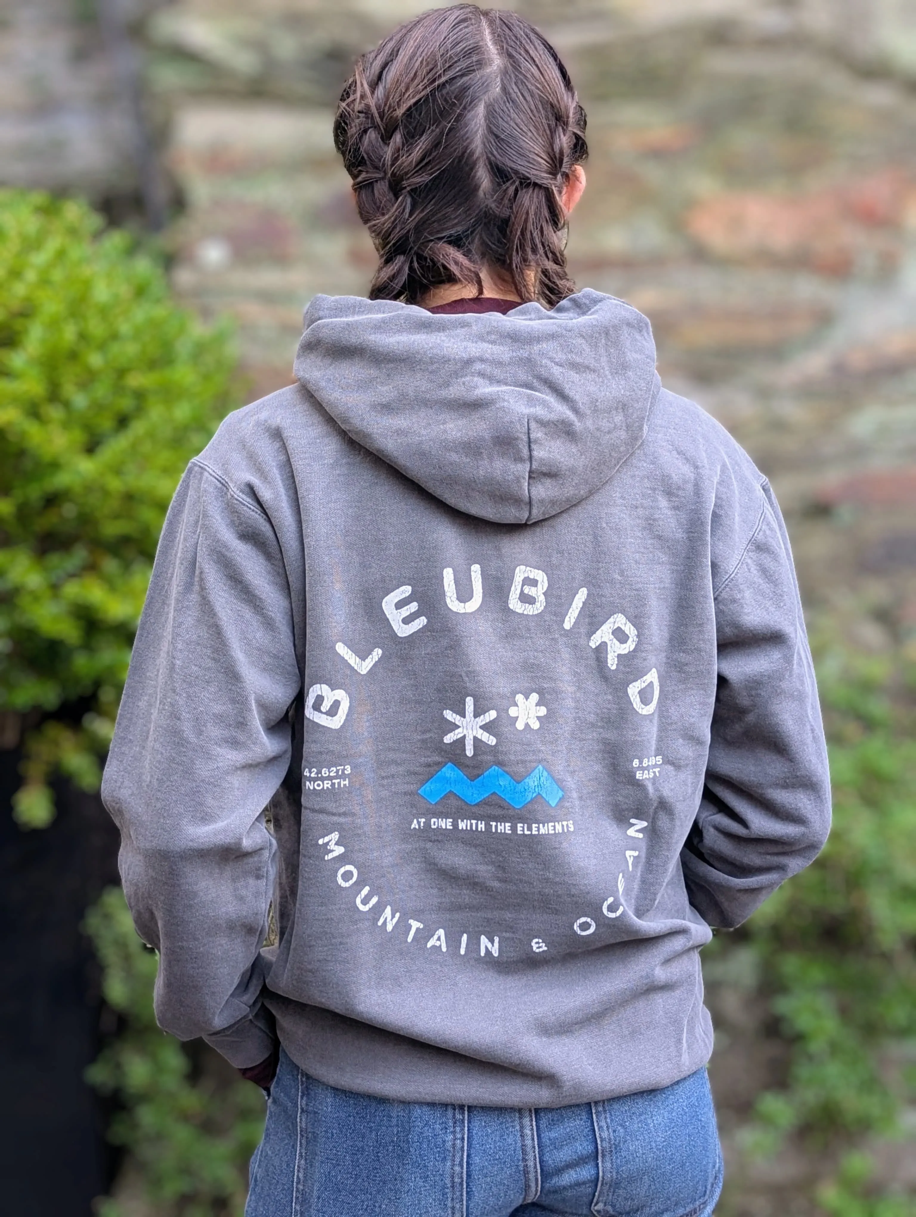 Bleubird Charcoal Original Crew Hoodie - Unisex Crew Hoodie From Bleubird