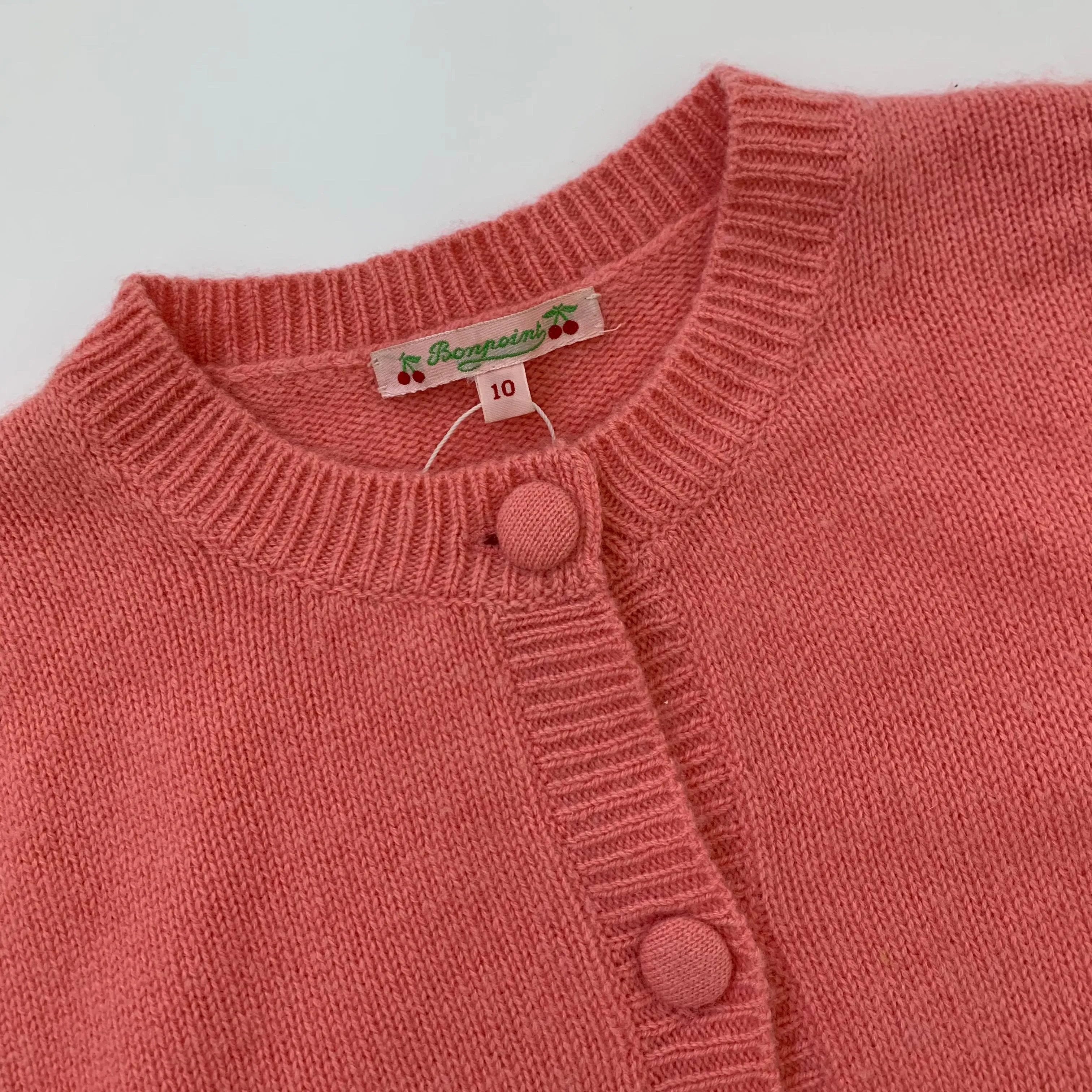 Bonpoint Candy Pink Cardigan: 10 Years