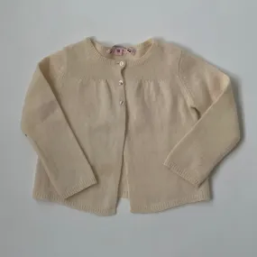 Bonpoint Cream Cashmere Cardigan: 18 Months