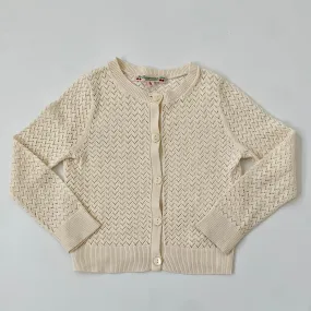 Bonpoint Cream Crochet Cardigan: 3 Years