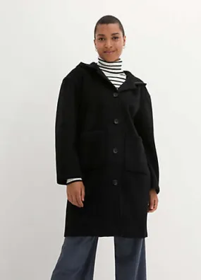 bonprix Button Through Hooded Coat