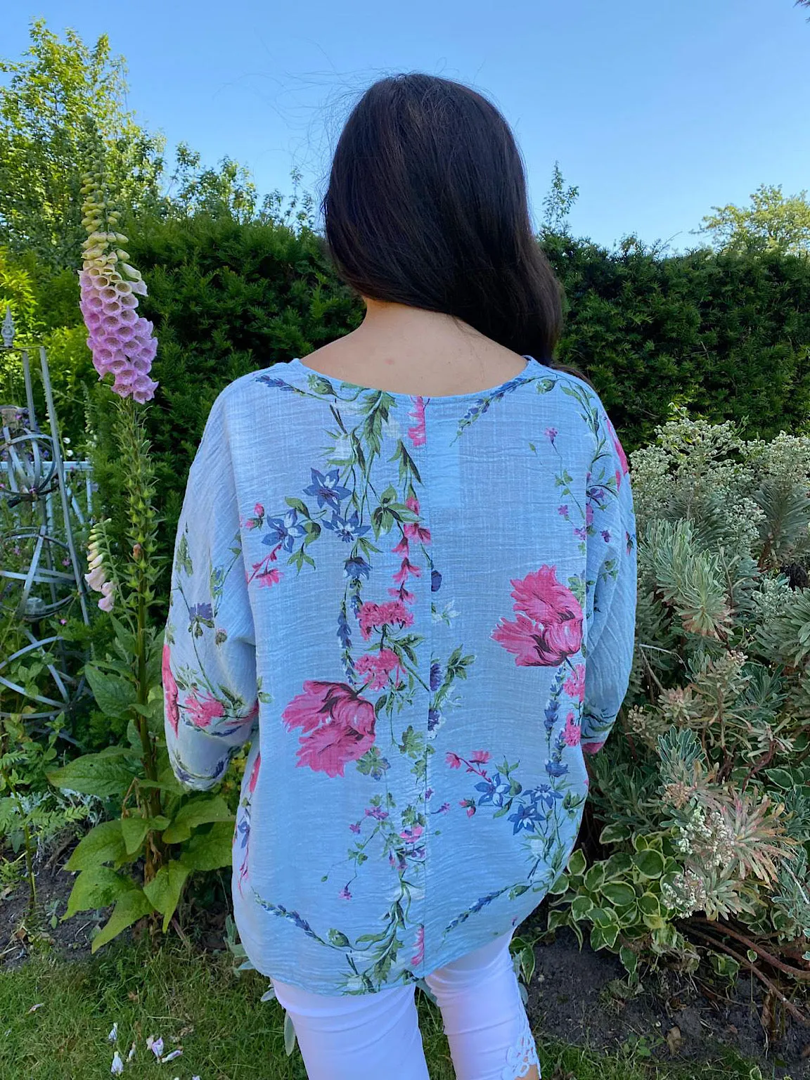 Botanical Print Top Melody