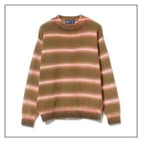 BoTT  |Crew Neck Pullovers Stripes Street Style Bi-color