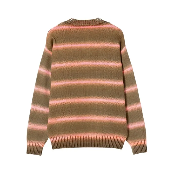 BoTT  |Crew Neck Pullovers Stripes Street Style Bi-color