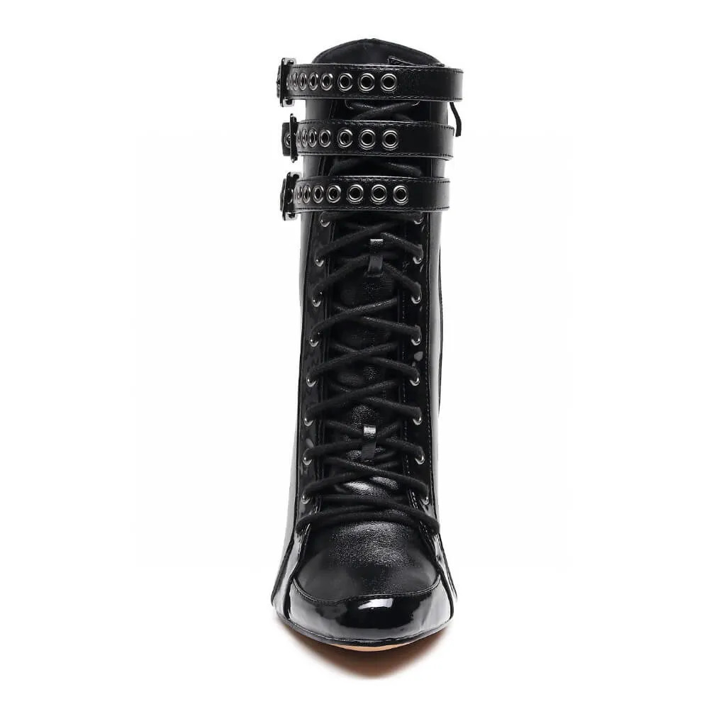 Boyz Boot - Black Vegan Leather - Rubber Sole