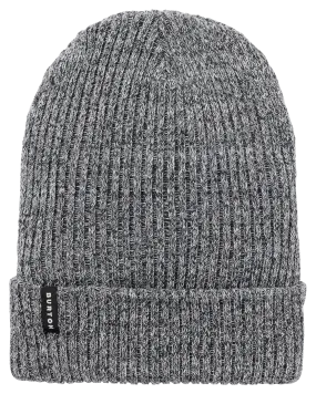 Burton Recycled Rib Beanie - True Black/Stout White Marl