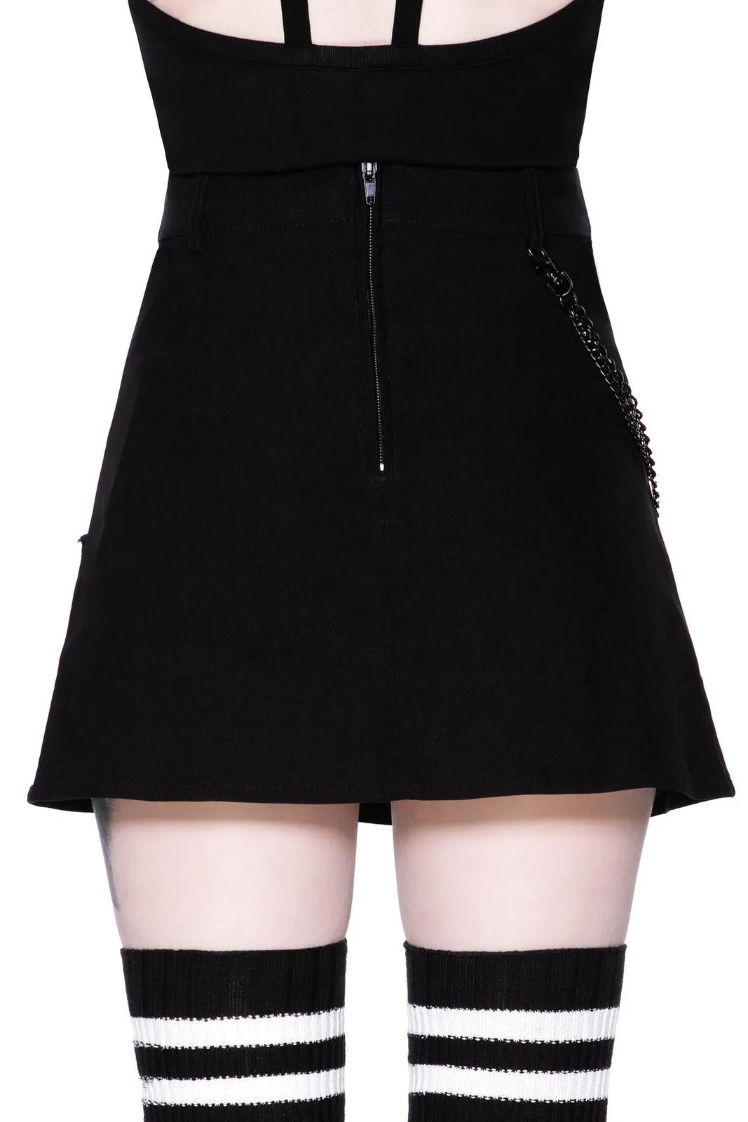 Calling Alice Black Mini Skirt