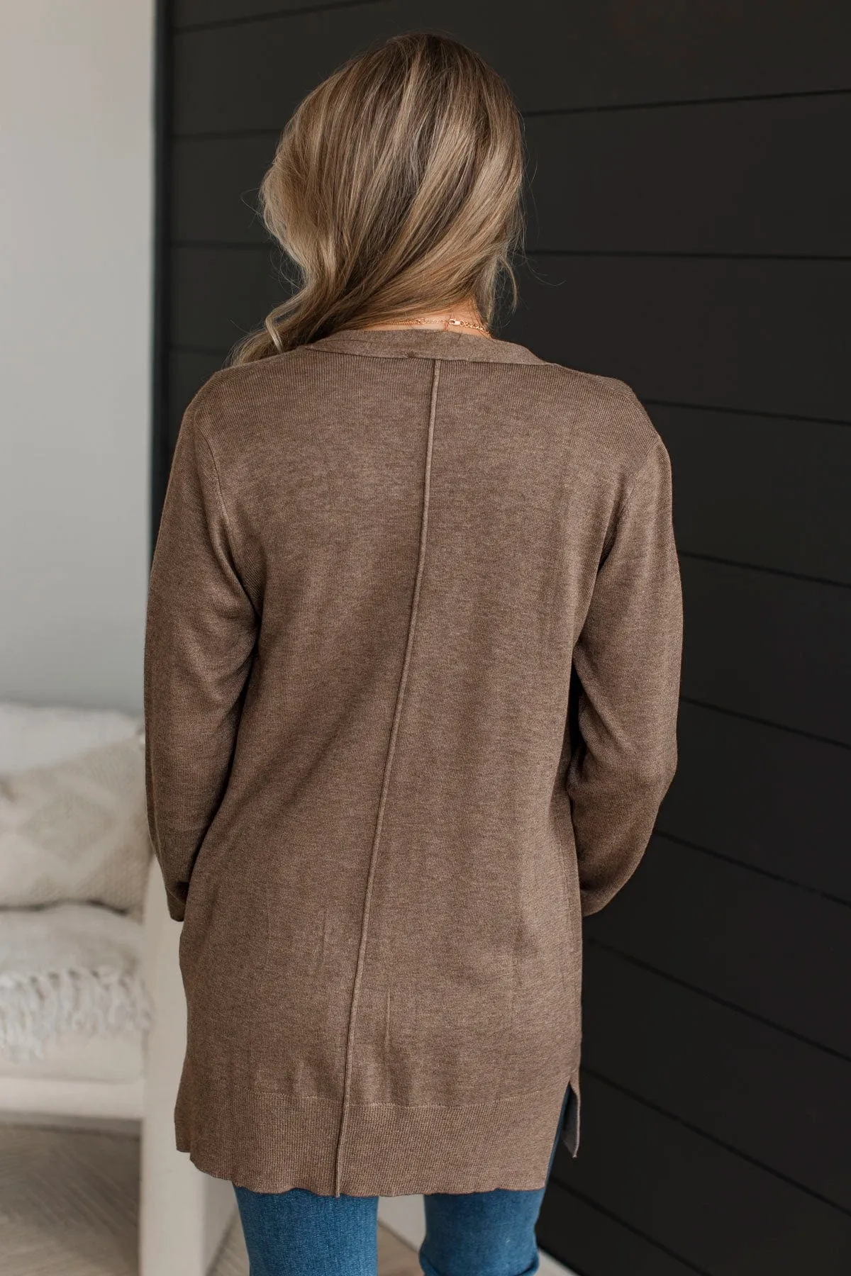 Can't Resist This Knit Cardigan- Taupe