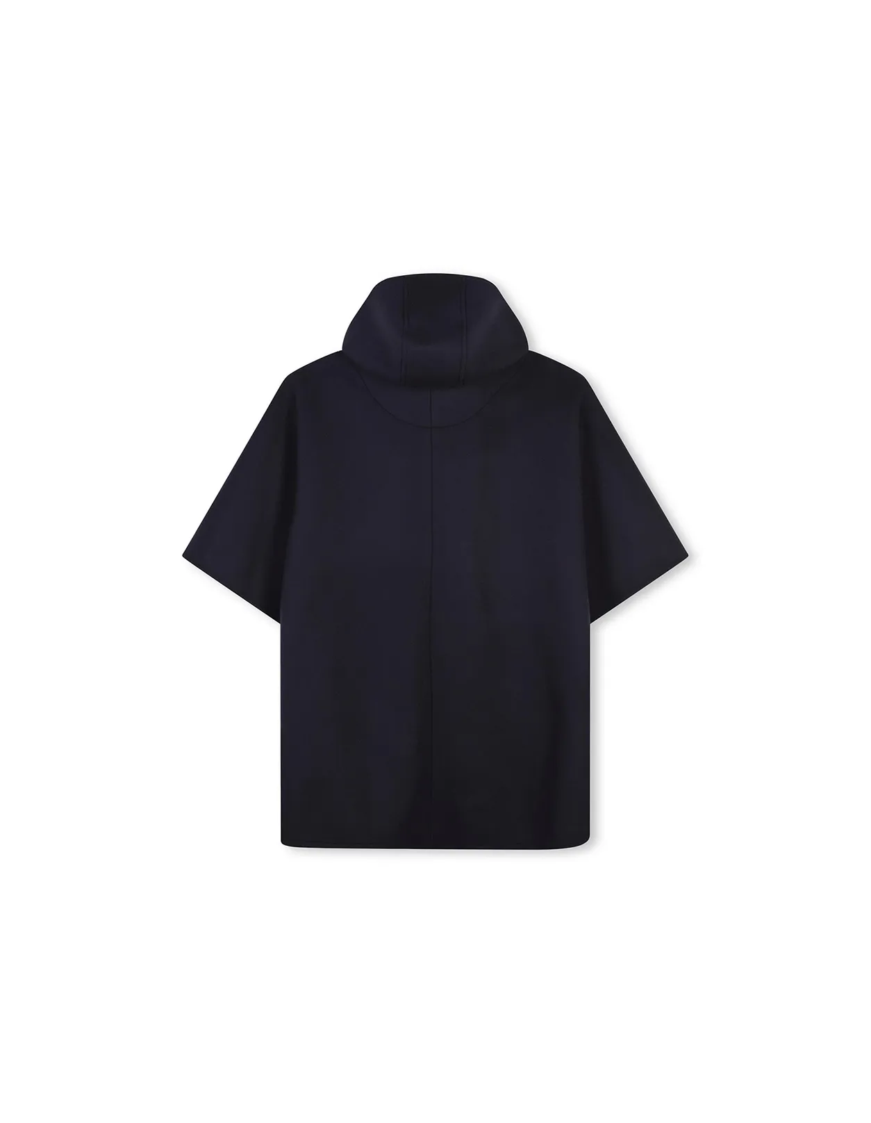 CHLOÉ KIDS Navy Blue Wool Hooded Coat