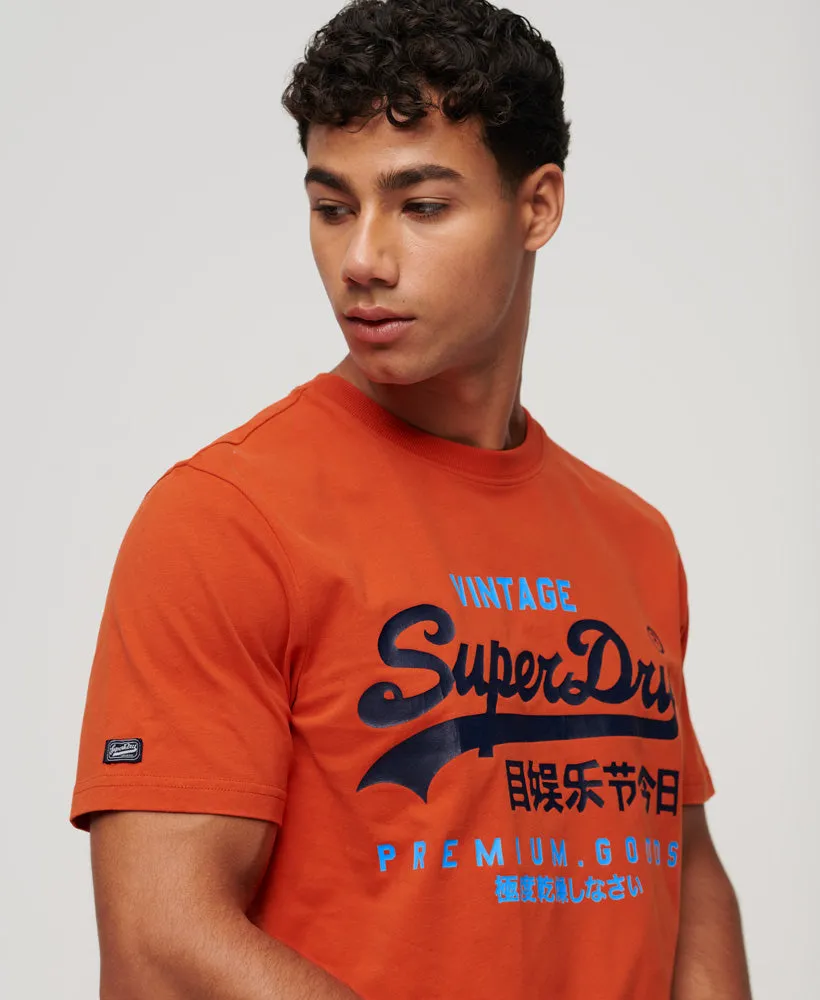 Classic Vintage Logo Heritage T-Shirt | Denim Co Rust Orange