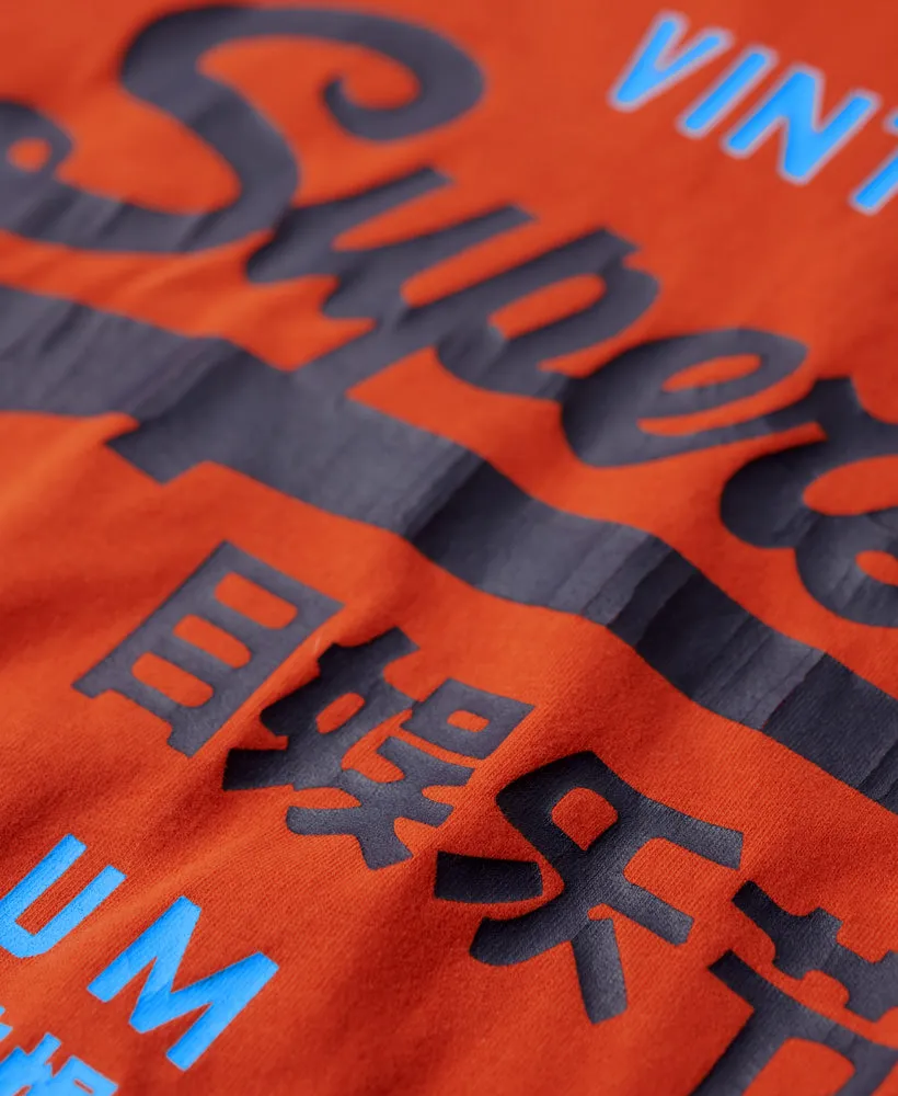 Classic Vintage Logo Heritage T-Shirt | Denim Co Rust Orange