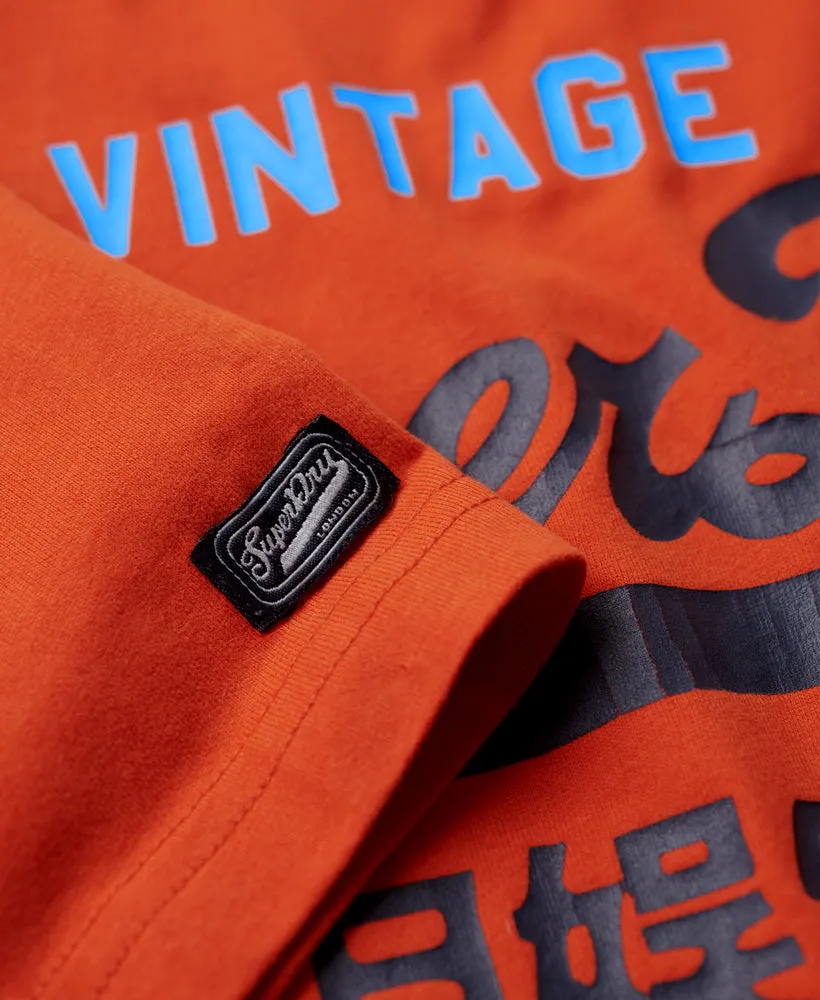 Classic Vintage Logo Heritage T-Shirt | Denim Co Rust Orange